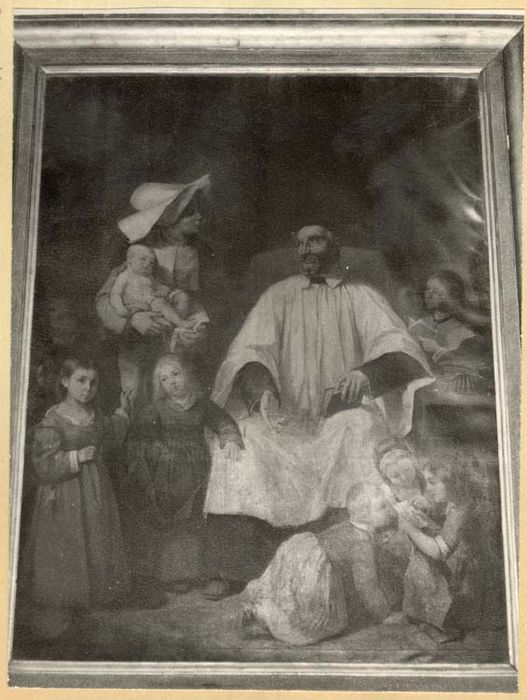 Tableau : Saint Vincent de Paul au milieu des enfants