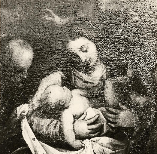 tableau : Adoration des bergers (l'), détail