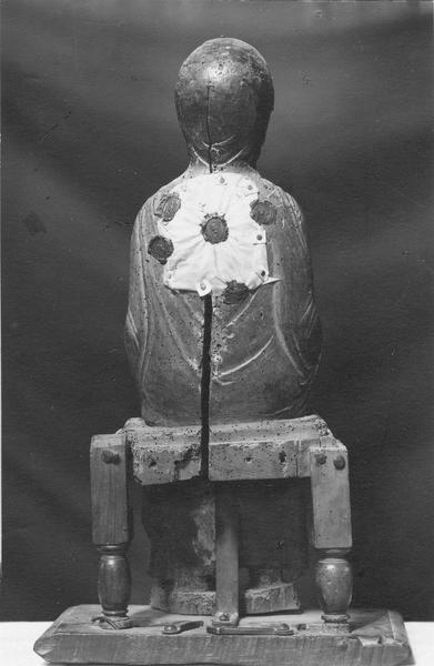 statue : Vierge en majesté, dos