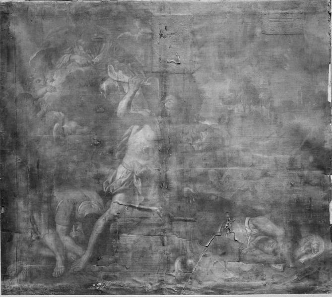 tableau : Samson chassant les philistins