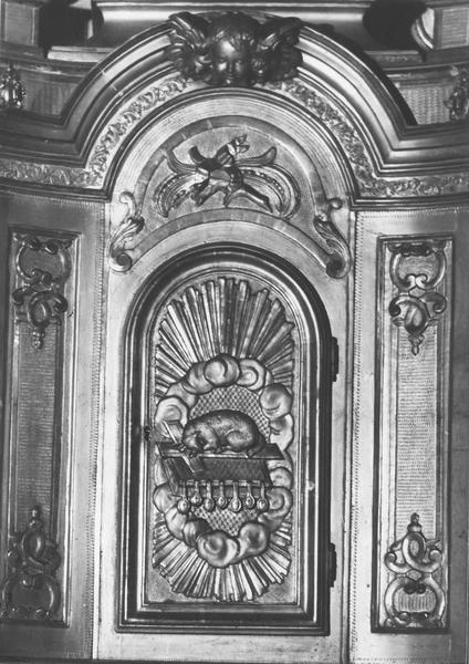 détail de la porte du tabernacle