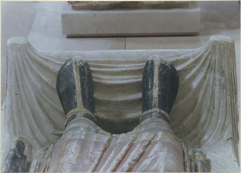 statue funéraire d'Henri II Plantagenêt, roi d'Angleterre, mort en 1189, détail