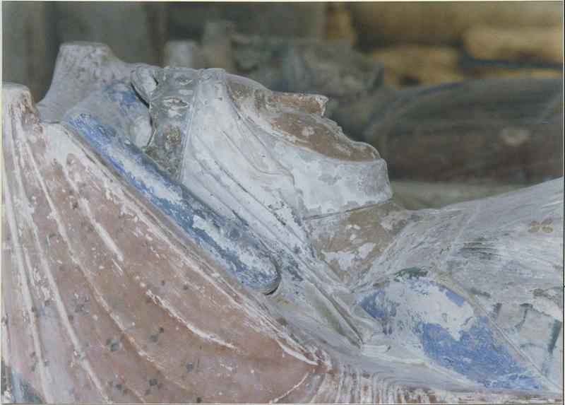 statue funéraire d'Aliénor d'Aquitaine, femme d'Henri II Plantagenêt, détail