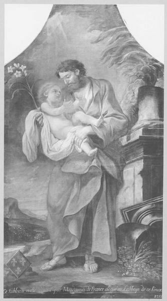 tableau : Saint Joseph portant l'Enfant