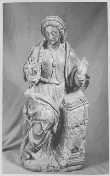 statue : Vierge de l'Annonciation, de face