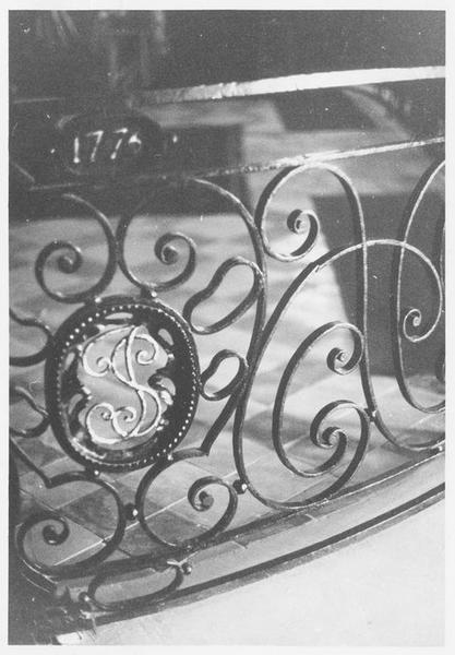 clôture de choeur (grille de communion), détail