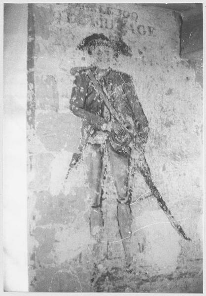 peinture monumentale : Personnage révolutionnaire en tenue militaire, Pierre le Jonc - © Ministère de la Culture (France), Médiathèque du patrimoine et de la photographie (objets mobiliers), tous droits réservés
