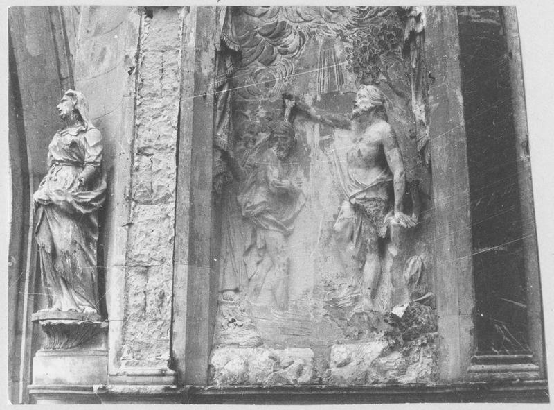 bas-relief : le Baptême du Christ