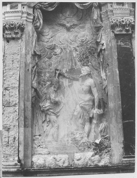 bas-relief : le Baptême du Christ