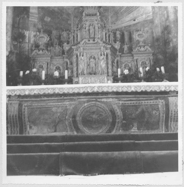 retable, tabernacle, vue de face