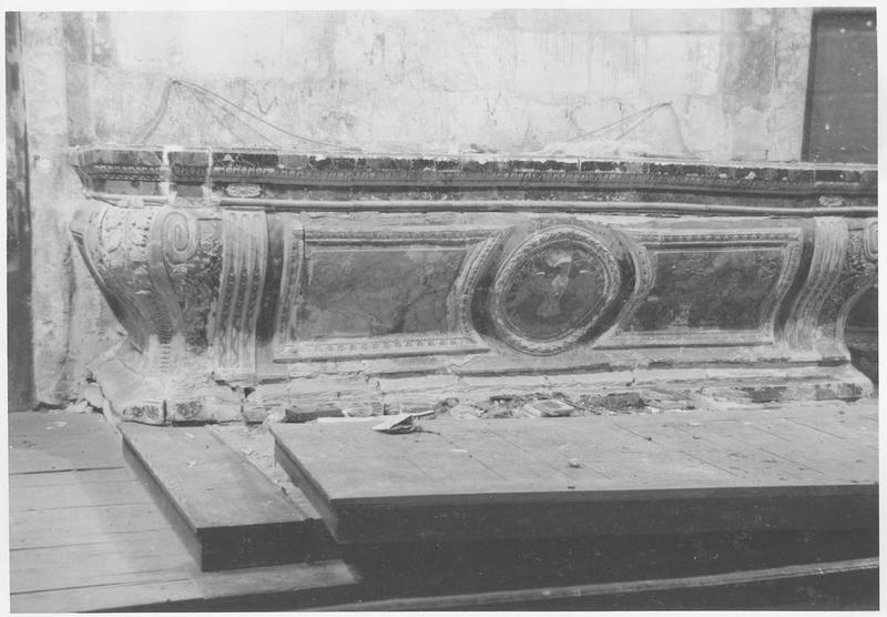 retable, tabernacle, détail de l'antependium