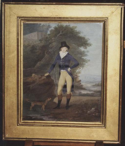 tableau et son cadre : Portrait du prince de Talmond - © Ministère de la Culture (France), Médiathèque du patrimoine et de la photographie (objets mobiliers), tous droits réservés