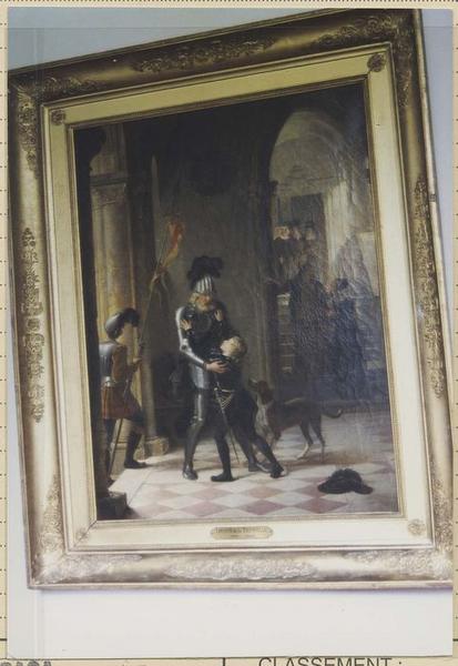 tableau et son cadre : le Retour du Duc de la Trémoïlle - © Ministère de la Culture (France), Médiathèque du patrimoine et de la photographie (objets mobiliers), tous droits réservés