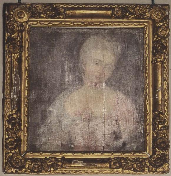 tableau et son cadre : Portrait de jeune femme - © Ministère de la Culture (France), Médiathèque du patrimoine et de la photographie (objets mobiliers), tous droits réservés