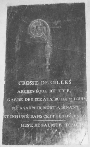 crosse pastorale de Gilles, archevêque de Tyr mort en 1266