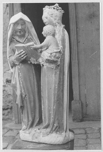 groupe sculpté : Sainte Anne la Vierge et l'enfant