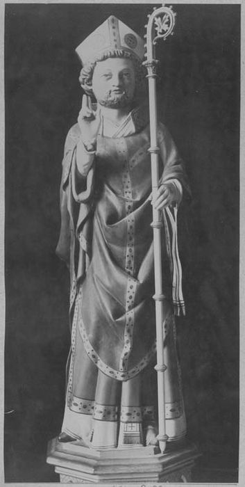 statuette-reliquaire : Saint Aubin