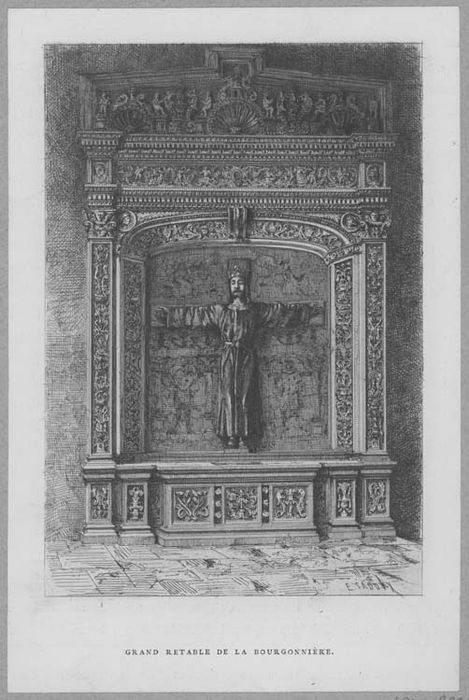 statue : Christ en croix (Christ de Saint-Sauve) (document imprimé) - © Ministère de la Culture (France), Médiathèque du patrimoine et de la photographie, diffusion RMN-GP