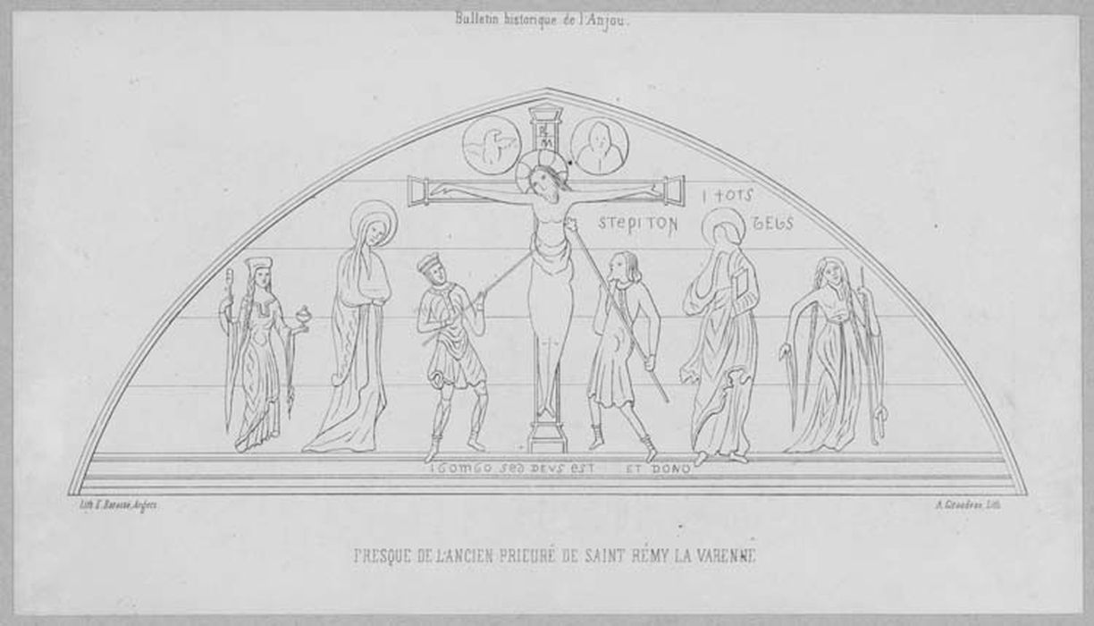 peinture monumentale : la Crucifixion (document imprimé)