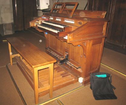 orgue de choeur, console