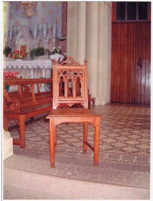 chaise d'église - © Ministère de la Culture (France), Médiathèque du patrimoine et de la photographie, diffusion GrandPalaisRmn Photo
