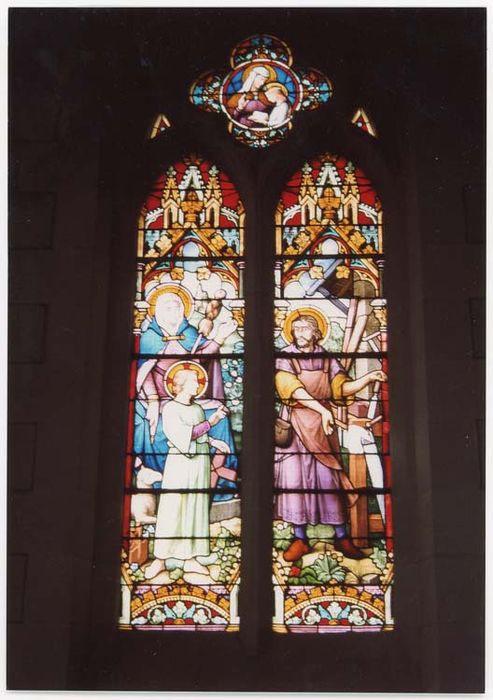 verrière F1 : Atelier de saint Joseph - © Ministère de la Culture (France), Médiathèque du patrimoine et de la photographie, diffusion GrandPalaisRmn Photo
