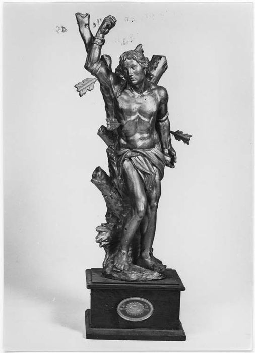 statuette-reliquaire : Saint Sébastien