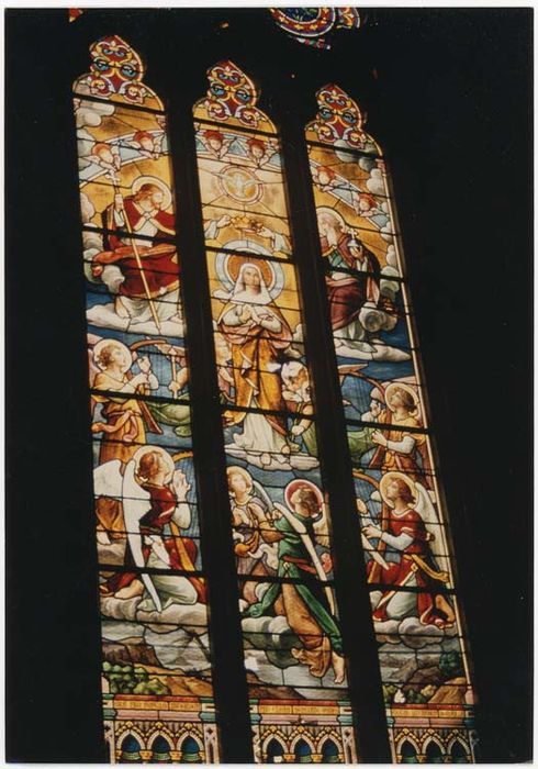 verrière F0 : Assomption et anges musiciens - © Ministère de la Culture (France), Médiathèque du patrimoine et de la photographie, diffusion GrandPalaisRmn Photo