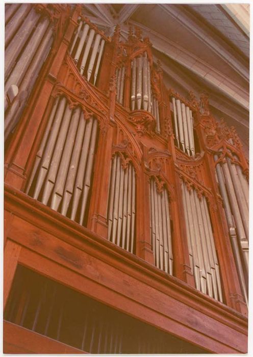 détail, orgue de tribune : buffet d'orgue