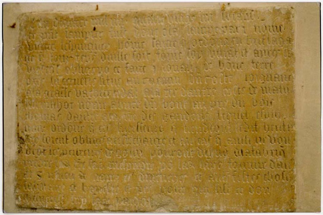 plaque commémorative (plaque de fondation)