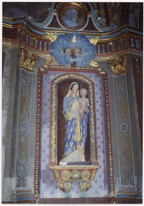 retable, statue : Vierge à l’Enfant