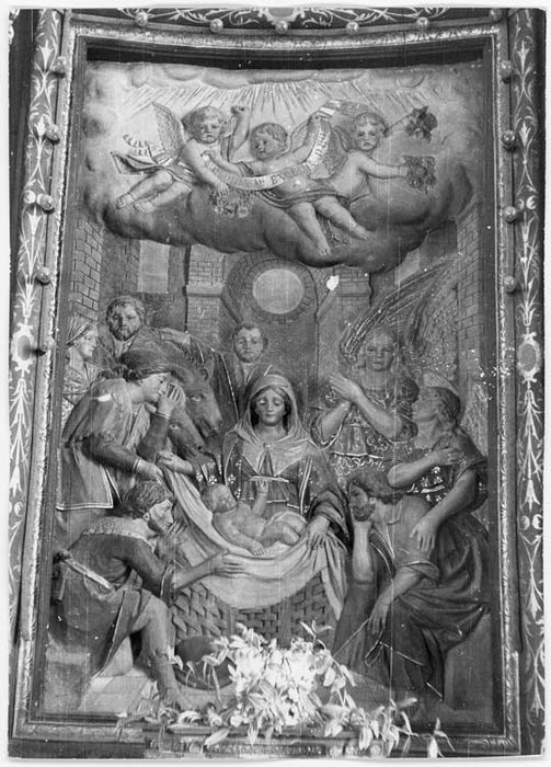 bas-relief : Adoration des bergers