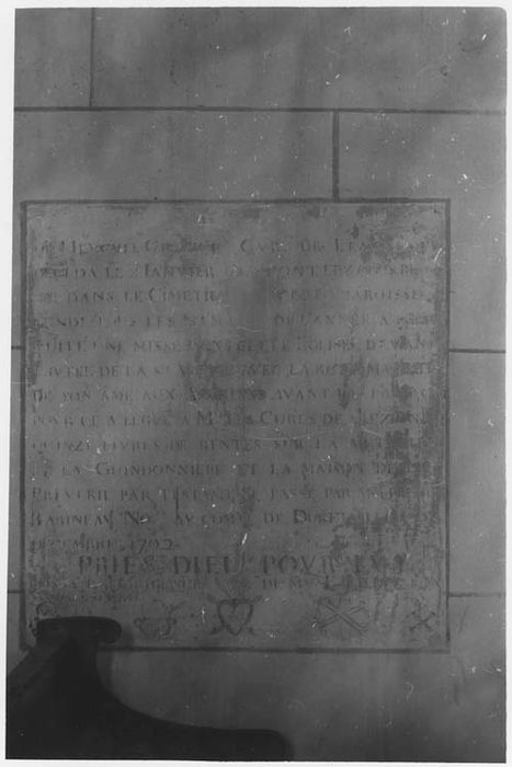 plaque funéraire de Hercules Gruau