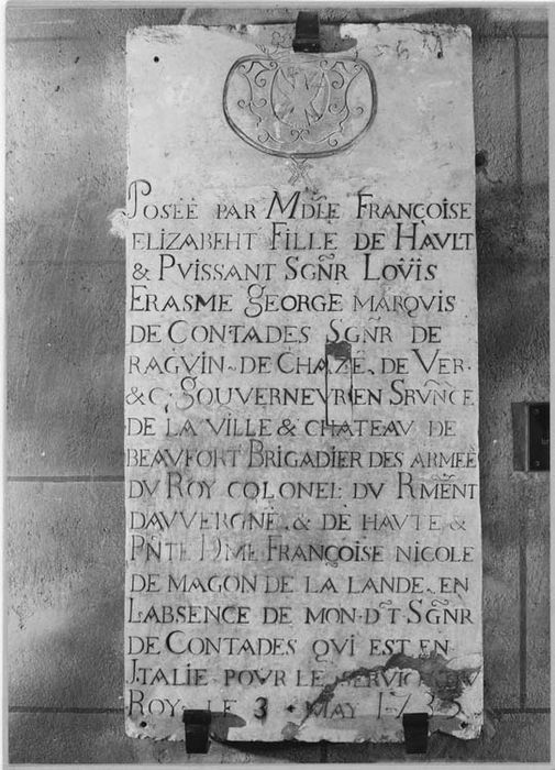 plaque commémorative (première pierre) - © Ministère de la Culture (France), Médiathèque du patrimoine et de la photographie, diffusion GrandPalaisRmn Photo