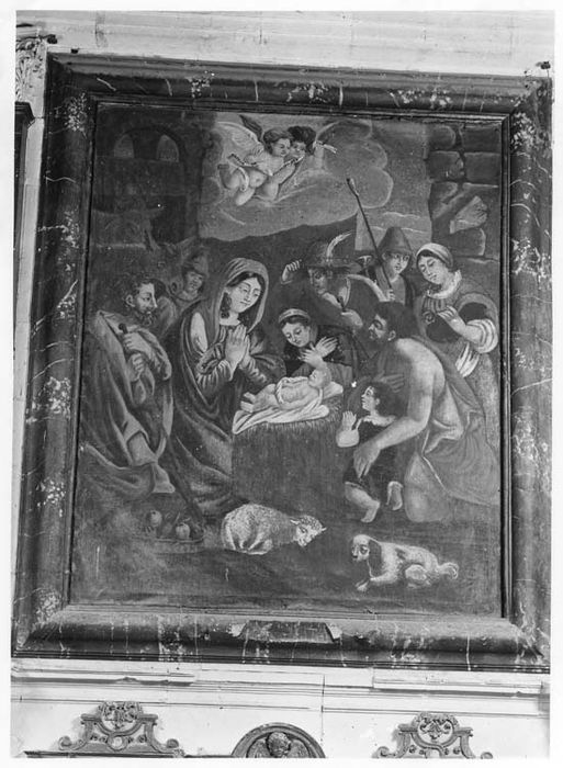 tableau : Adoration des bergers