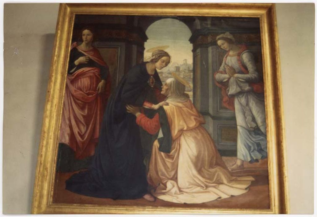 tableau et son cadre : Visitation - © Ministère de la Culture (France), Médiathèque du patrimoine et de la photographie, diffusion GrandPalaisRmn Photo
