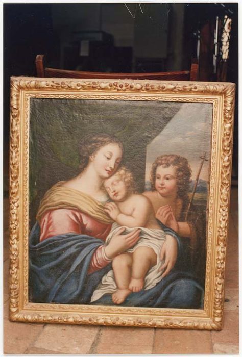 Tableau : Vierge à l'Enfant avec saint Jean-Baptiste