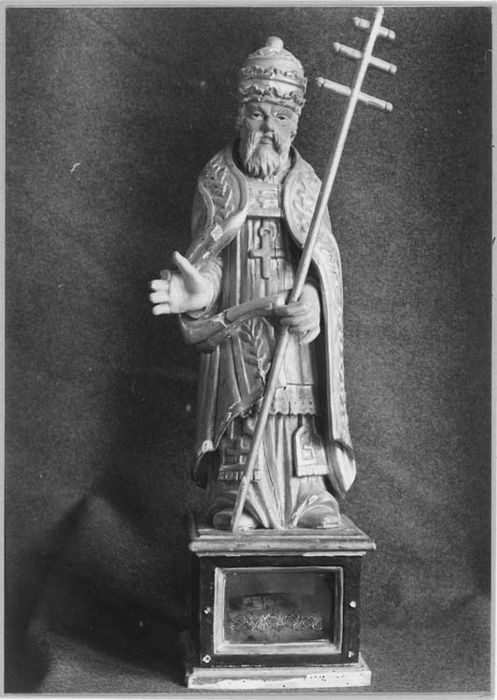 statuette-reliquaire : Saint Clément - © Ministère de la Culture (France), Médiathèque du patrimoine et de la photographie, diffusion GrandPalaisRmn Photo