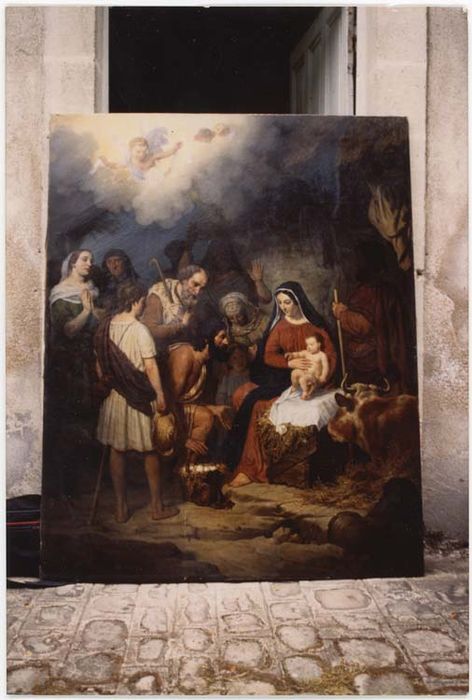 Tableau : Adoration des bergers