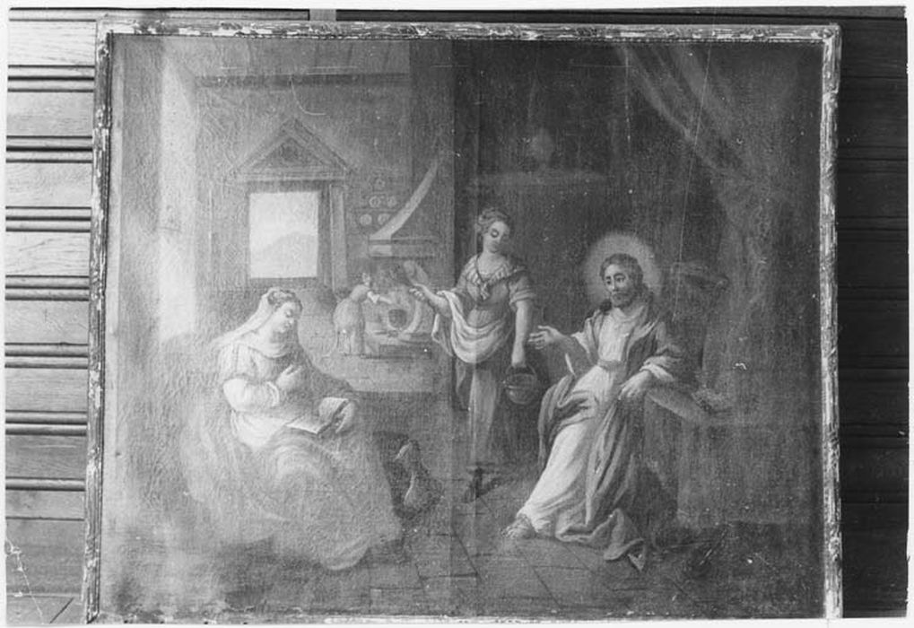 tableau : Hospitalité de Marthe et Marie-Madeleine - © Ministère de la Culture (France), Médiathèque du patrimoine et de la photographie, diffusion GrandPalaisRmn Photo