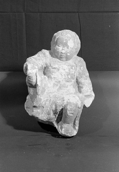 Statue en pierre de Saint-Maximin, fragment : Enfant-Jésus, de face