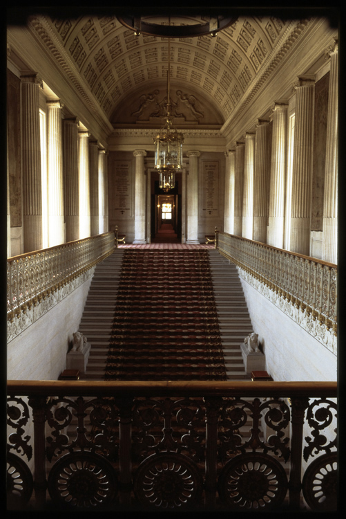 Grand escalier d'honneur, aile ouest, palier du premier étage