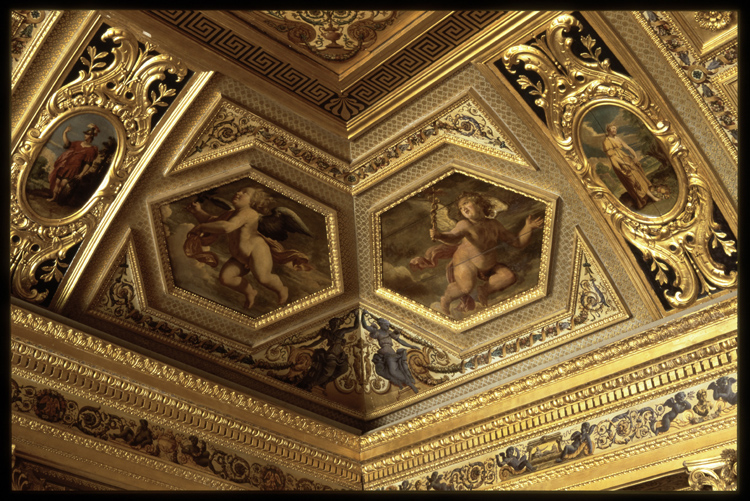 Salle du Livre d'or : tableaux d'angles des voussures