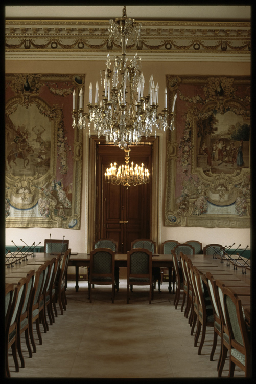 Salle de la commission des Finances. Tapisseries de la manufacture de Gobelins 