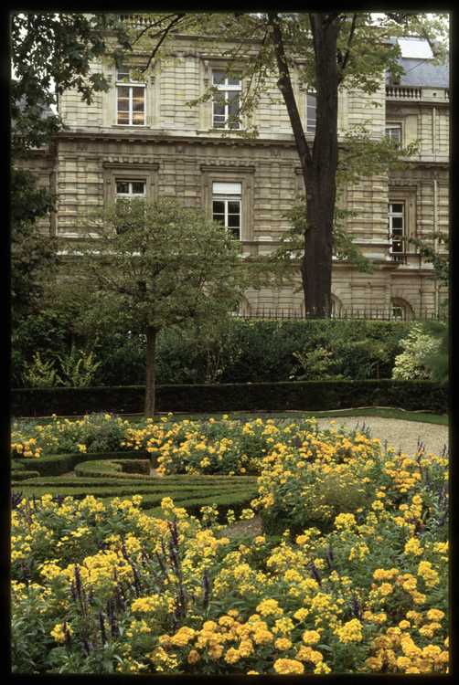 Façade ouest du palais et jardin du Petit-Luxembourg