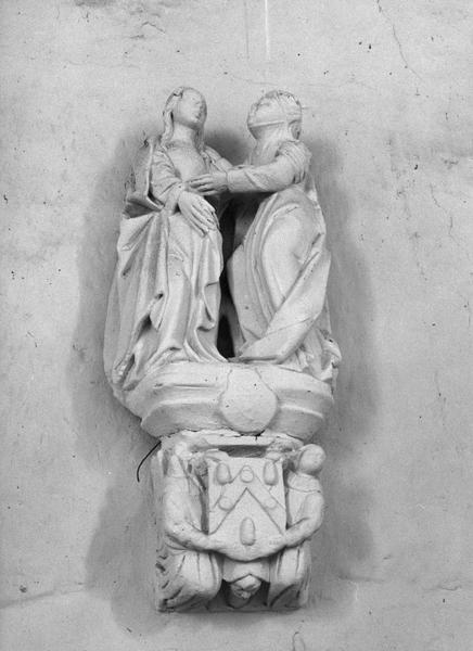 groupe sculpté : La Visitation, vue générale - © Ministère de la Culture (France), Médiathèque du patrimoine et de la photographie (objets mobiliers), tous droits réservés