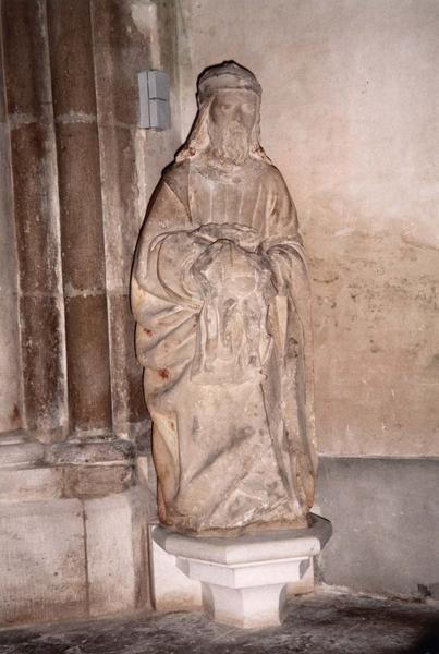 groupe sculpté : Saint Siméon tenant l'Enfant Jésus, vue générale