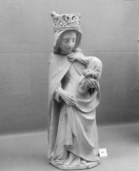 statuette : Vierge à l'Enfant, vue générale