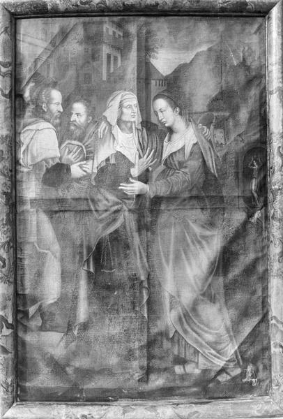 Tableau, cadre : La Visitation