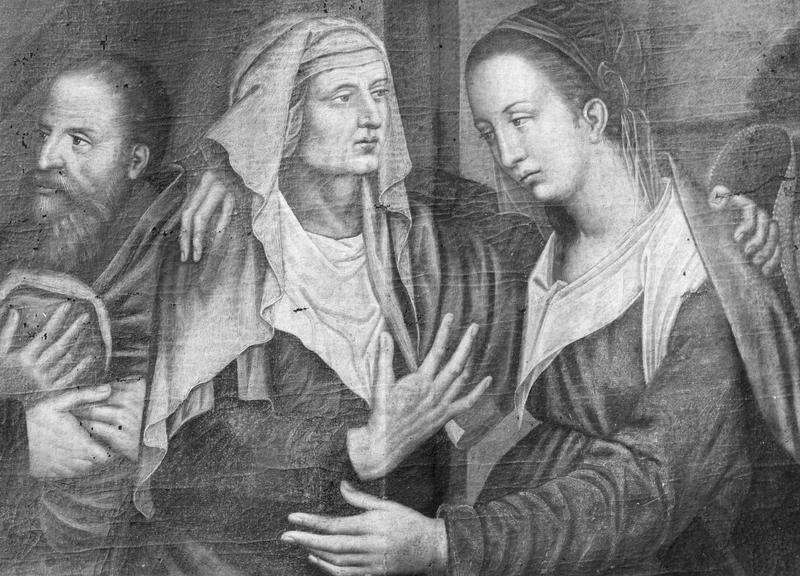 tableau : La Visitation, détail